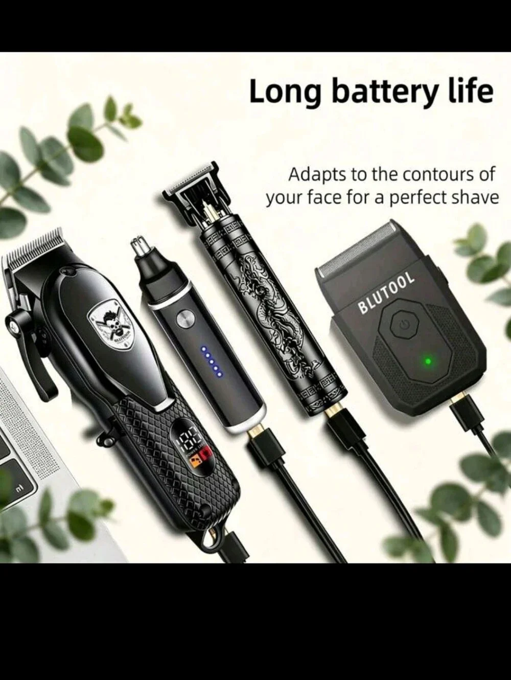 Men’s Black Grooming Kit – Precision Hair Clipper & Trimmer Set